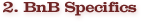 2. BnB Specifics